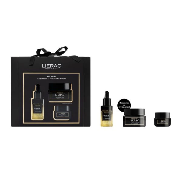 LIERAC Premium Rech Cremepremium Le Serum Absolu 30ml + Premium The Silky Cream Refill 50ml + Premium The Eye Cream 20ml
