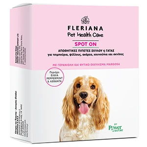 POWER HEALTH Fleriana Pet Health Care Spot On 3 Πιπέτες των 5ml