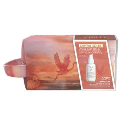 VICHY Capital Soleil UV-Age Daily Αντηλιακό Προσώπου με Χρώμα spf50+ 40ml ΔΩΡΟ Mineral 89 Κρέμα Booster 15ml