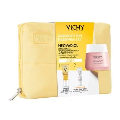 VICHY Neovadiol Rose Platinium Fortifying and Revitalizing Rosy Cream 50ml + Δώρο Neovadiol Meno 5 Bi-Serum 5ml + Capital Soleil 3ml