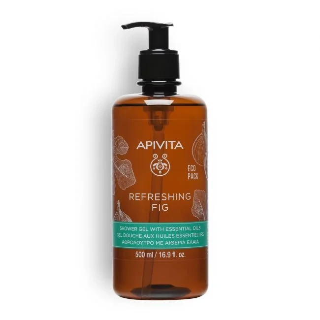 APIVITA Refreshing Fig Shower Gel with Essential Oils 500ml