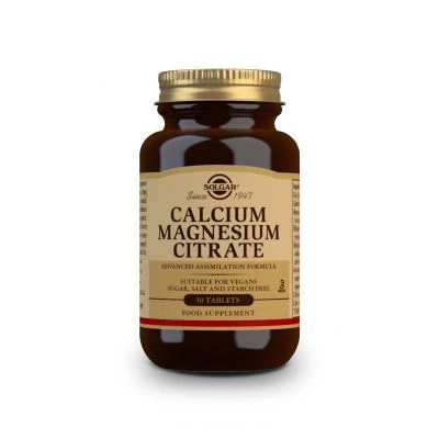 SOLGAR Calcium Magnesium Citrate 50 Ταμπλέτες