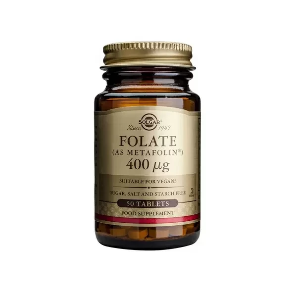 SOLGAR Folate (As Metafolin) 400mg 50 Ταμπλέτες