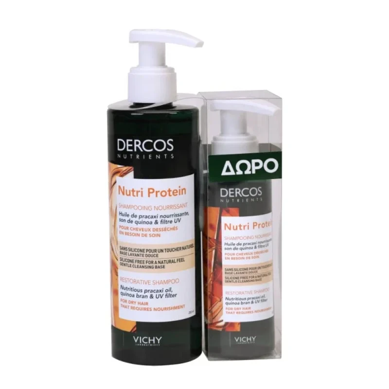 VICHY Promo Set Dercos Nutri Protein Shampoo 250ml & Δώρο 100ml Επιπλέον