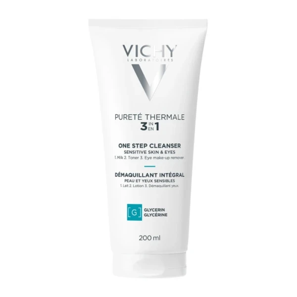 VICHY Purete Thermale 3 In 1 One Step Cleanser Sensitive Skin & Eyes 200ml