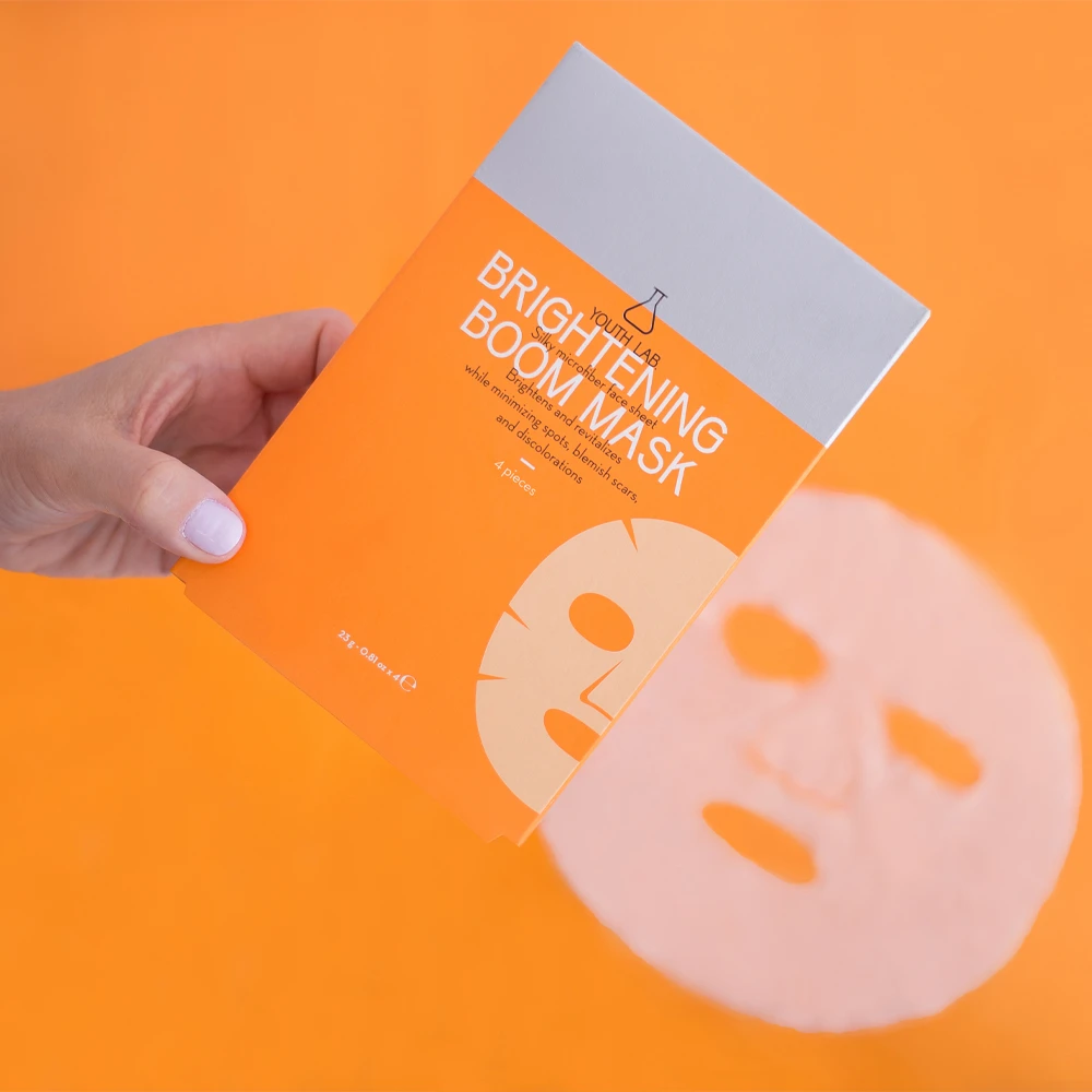 YOUTH LAB Brightening Boom Mask - Συσκευασία 4 Tεμάχια