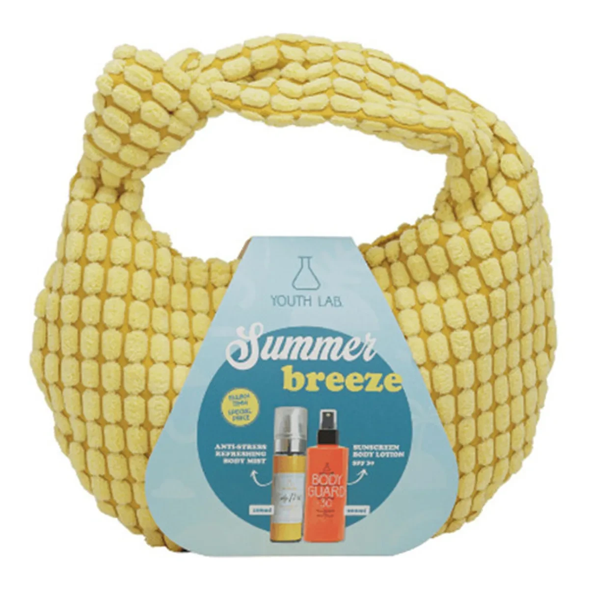 YOUTH LAB Summer Set 2026 Yellow Pouch Body Guard Sun Potect Spf30 & Body mist 100ml